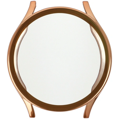 Etui z osłoną ekranu Bizon Case Watch Felipe do Samsung Galaxy Watch 7 44 mm różowozłote