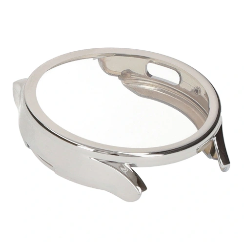 Etui z osłoną ekranu Bizon Case Watch Felipe do Samsung Galaxy Watch 7 44 mm srebrne