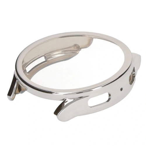 Etui z osłoną ekranu Bizon Case Watch Felipe do Samsung Galaxy Watch 7 44 mm srebrne