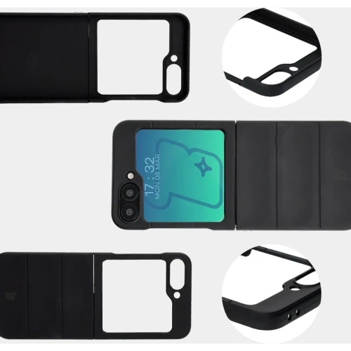 Pancerne etui Bizon Case Tur do Samsung Galaxy Z Flip6 / 7 FE czarne