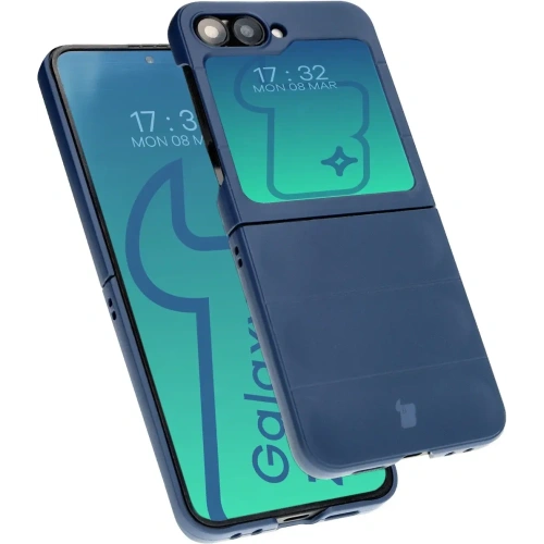 Pancerne etui Bizon Case Tur do Samsung Galaxy Z Flip6 / 7 FE granatowe