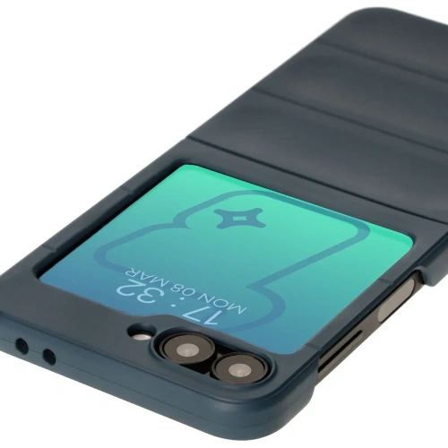 Pancerne etui Bizon Case Tur do Samsung Galaxy Z Flip6 / 7 FE granatowe