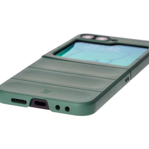 Pancerne etui Bizon Case Tur do Samsung Galaxy Z Flip6 / 7 FE ciemnozielone