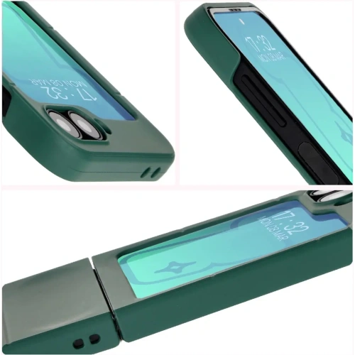 Pancerne etui Bizon Case Tur do Samsung Galaxy Z Flip6 / 7 FE ciemnozielone