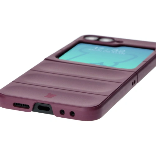 Pancerne etui Bizon Case Tur do Samsung Galaxy Z Flip6 / 7 FE ciemnofioletowe