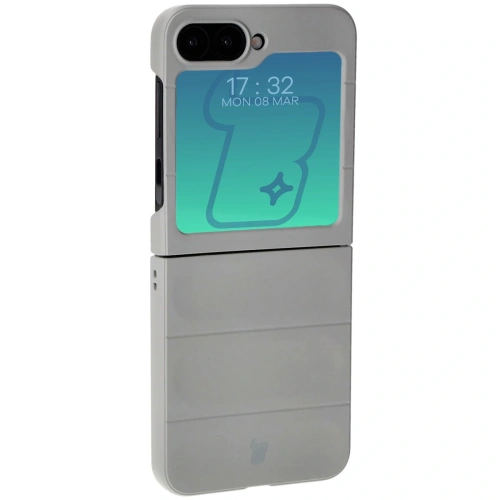Pancerne etui Bizon Case Tur do Samsung Galaxy Z Flip6 / 7 FE jasnoszare
