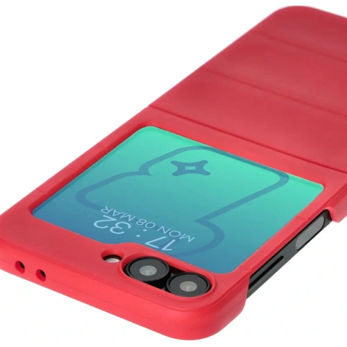 Pancerne etui Bizon Case Tur do Samsung Galaxy Z Flip6 / 7 FE czerwone