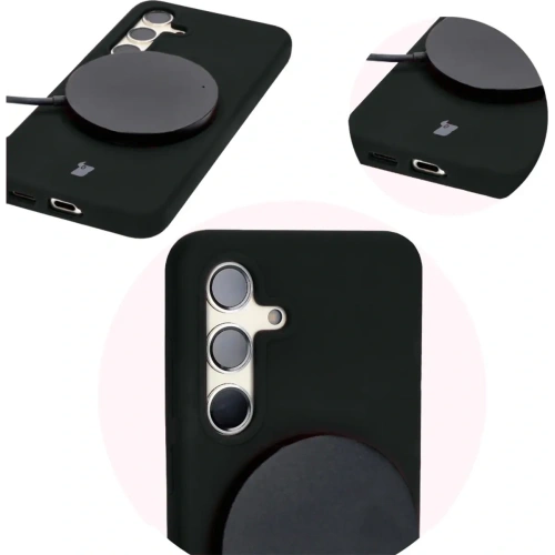 Silikonowe etui Bizon Soft Case do Samsung Galaxy S24 czarne