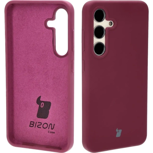 Silikonowe etui Bizon Soft Case do Samsung Galaxy S24 ciemnofioletowe