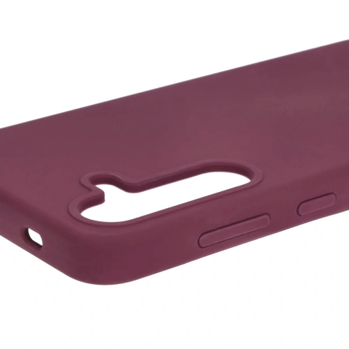 Silikonowe etui Bizon Soft Case do Samsung Galaxy S24 ciemnofioletowe