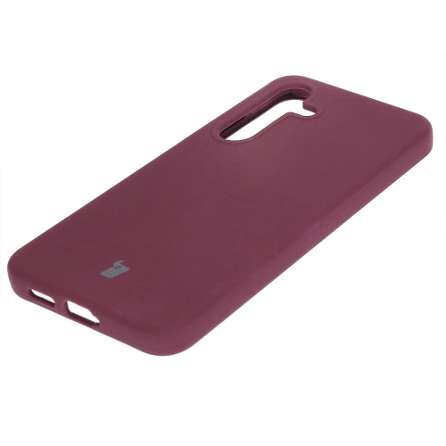 Silikonowe etui Bizon Soft Case do Samsung Galaxy S24 ciemnofioletowe