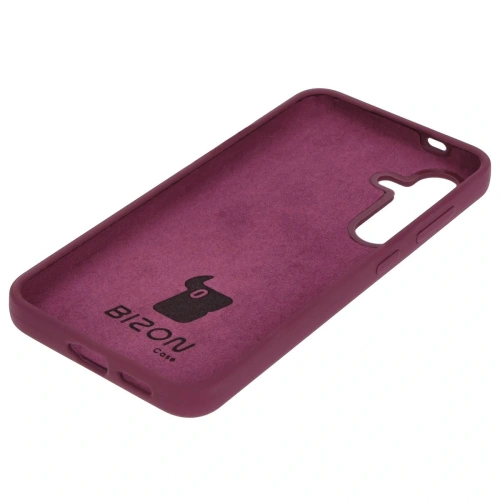 Silikonowe etui Bizon Soft Case do Samsung Galaxy S24 ciemnofioletowe