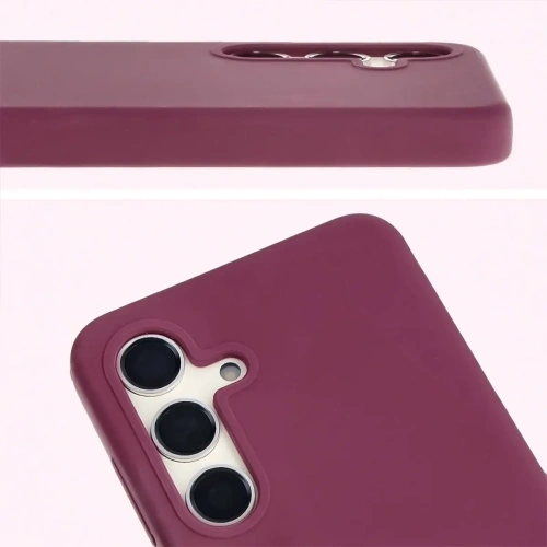 Silikonowe etui Bizon Soft Case do Samsung Galaxy S24 ciemnofioletowe