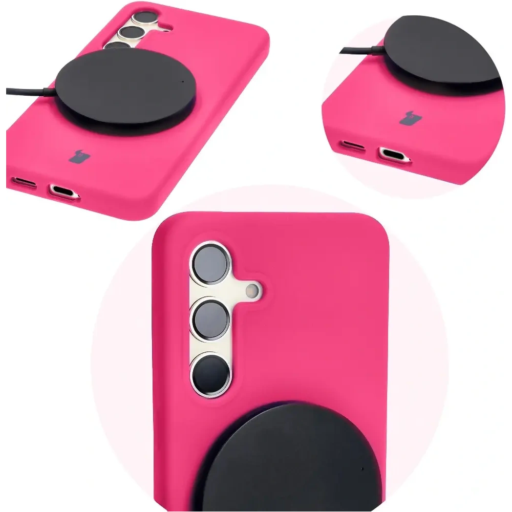 Hurtownia GSM - Silikonové pouzdro Bizon Soft Case do Samsung Galaxy S24 neonově růžové - BIZ5682 - {ean13} - Hurt