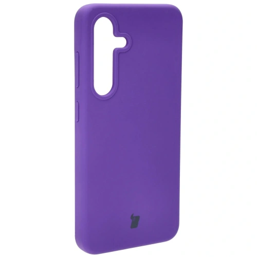 Silikonowe etui Bizon Soft Case do Samsung Galaxy S24 fioletowe