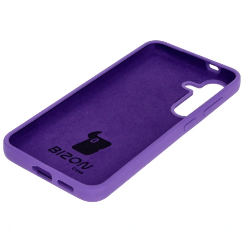 Silikonowe etui Bizon Soft Case do Samsung Galaxy S24 fioletowe