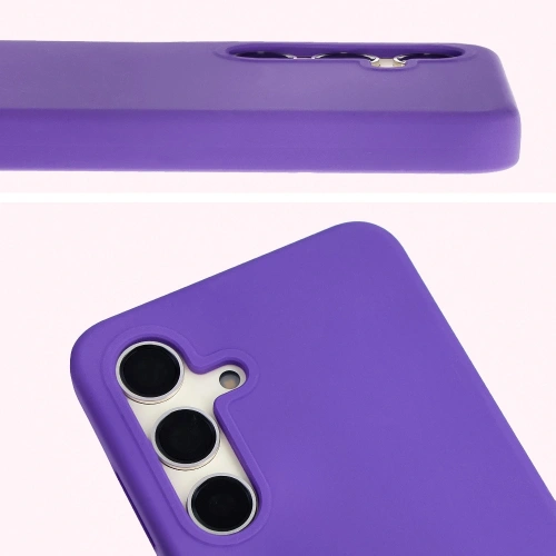 Silikonowe etui Bizon Soft Case do Samsung Galaxy S24 fioletowe