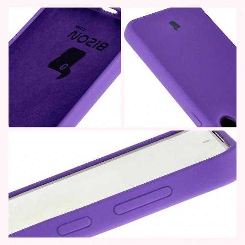 Silikonowe etui Bizon Soft Case do Samsung Galaxy S24 fioletowe