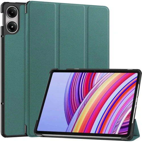 Etui Bizon Case Tab Croc do Xiaomi Redmi Pad Pro 12.1 ciemnozielone