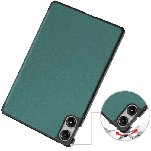 Etui Bizon Case Tab Croc do Xiaomi Redmi Pad Pro 12.1 ciemnozielone