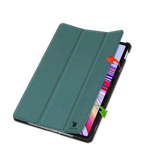 Etui Bizon Case Tab Croc do Xiaomi Redmi Pad Pro 12.1 ciemnozielone