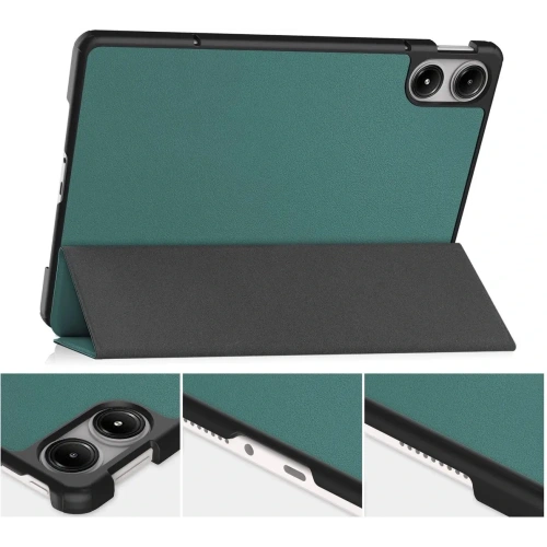 Etui Bizon Case Tab Croc do Xiaomi Redmi Pad Pro 12.1 ciemnozielone