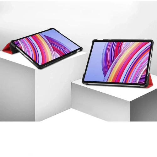 Etui Bizon Case Tab Croc do Xiaomi Redmi Pad Pro 12.1 czerwone