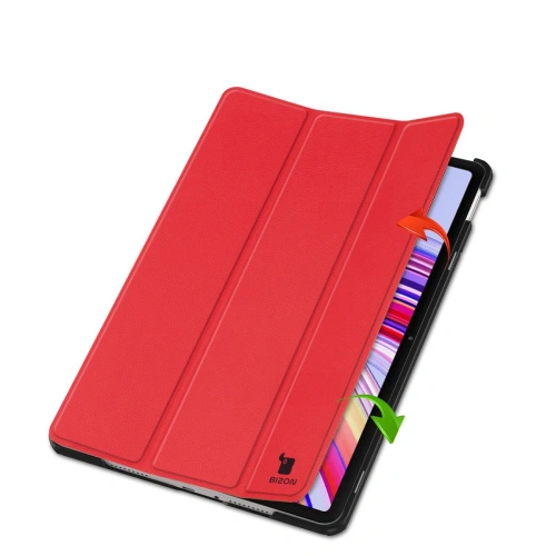 Etui Bizon Case Tab Croc do Xiaomi Redmi Pad Pro 12.1 czerwone
