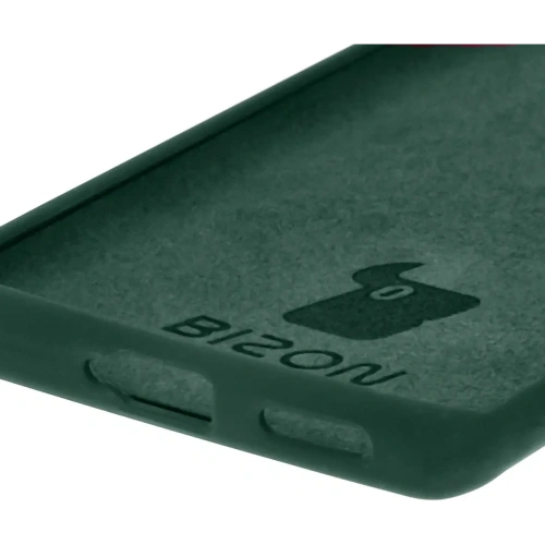 Silikonowe etui Bizon Soft Case do Tecno Spark 20 Pro+ ciemnozielone