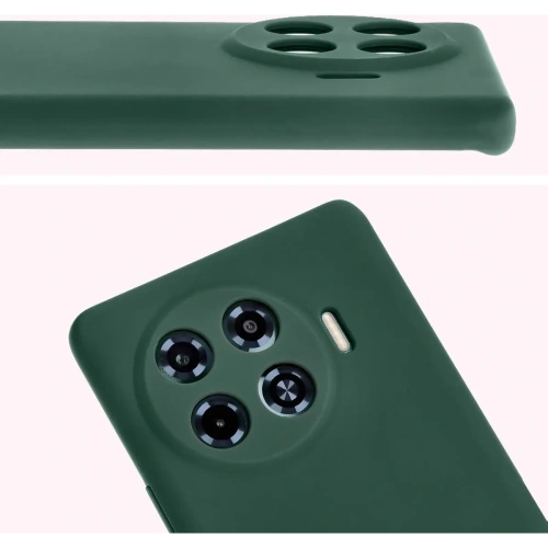 Silikonowe etui Bizon Soft Case do Tecno Spark 20 Pro+ ciemnozielone