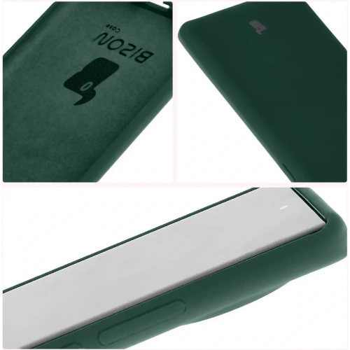 Silikonowe etui Bizon Soft Case do Tecno Spark 20 Pro+ ciemnozielone