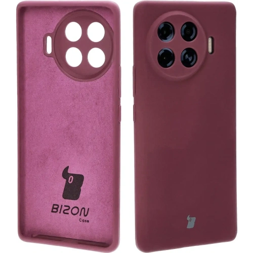 Silikonowe etui Bizon Soft Case do Tecno Spark 20 Pro+ ciemnofioletowe