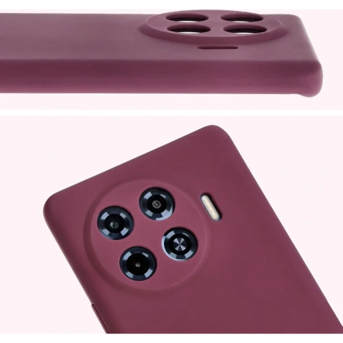 Silikonowe etui Bizon Soft Case do Tecno Spark 20 Pro+ ciemnofioletowe