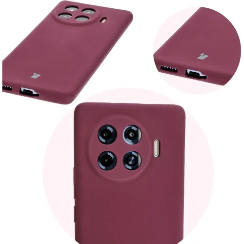 Silikonowe etui Bizon Soft Case do Tecno Spark 20 Pro+ ciemnofioletowe