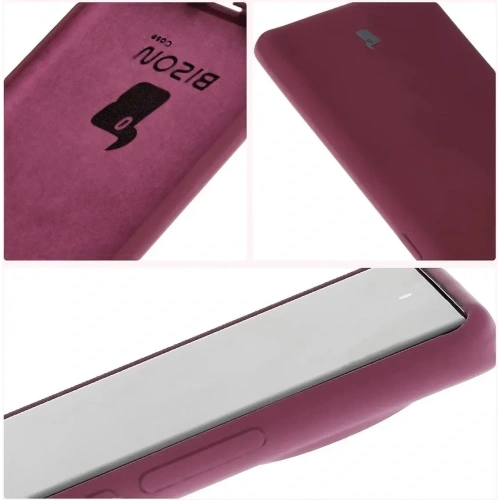 Silikonowe etui Bizon Soft Case do Tecno Spark 20 Pro+ ciemnofioletowe