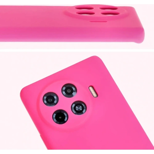 Silikonowe etui Bizon Soft Case do Tecno Spark 20 Pro+ neonowo-różowe