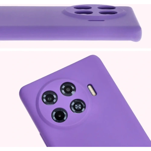 Silikonowe etui Bizon Soft Case do Tecno Spark 20 Pro+ fioletowe