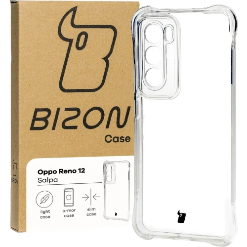 Elastyczne etui Bizon Case Salpa do Oppo Reno 12 przezroczyste