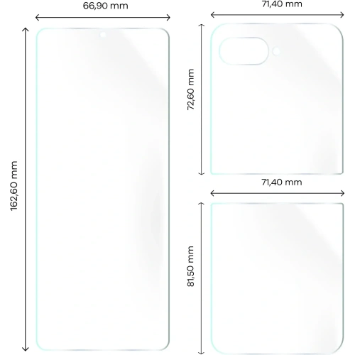 Folia hydrożelowa na tył i przód Bizon Glass Hydrogel Motorola Razr 50