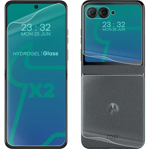 Folia hydrożelowa na tył i przód Bizon Glass Hydrogel Motorola Razr 50