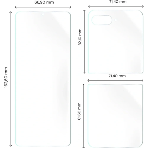 Folia hydrożelowa na tył i przód Bizon Glass Hydrogel Motorola Razr 50 Ultra