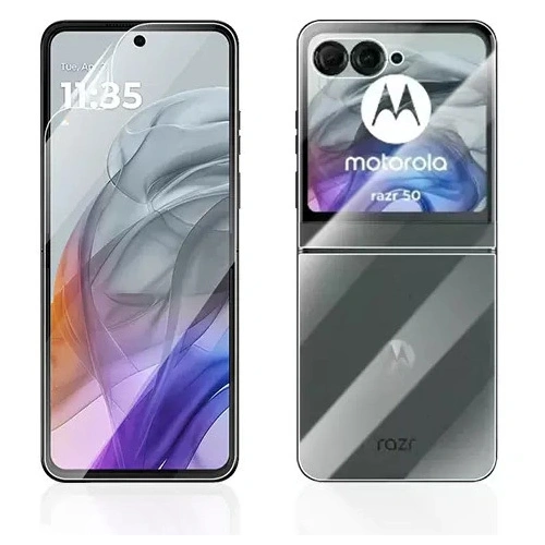 Folia hydrożelowa na tył i przód Bizon Glass Hydrogel Motorola Razr 50 Ultra