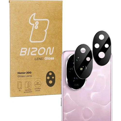 Szkło na aparat Bizon Glass Lens do Honor 200 [2 PACK]