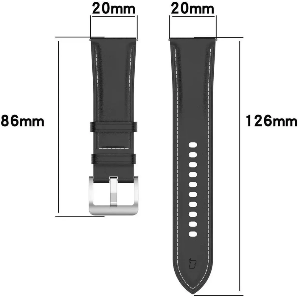 Hurtownia GSM - Pasek Bizon Strap Watch Casual do Samsung Galaxy Watch FE/7/6/6 Classic/5/5Pro/4/4 Classic czarny - BIZ5959 - {ean13} - Hurt