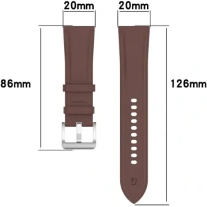 Hurtownia GSM - Pasek Bizon Strap Watch Casual do Samsung Galaxy Watch FE/7/6/6 Classic/5/5Pro/4/4 Classic tmavě hnědý - BIZ5712 - {ean13} - Hurt