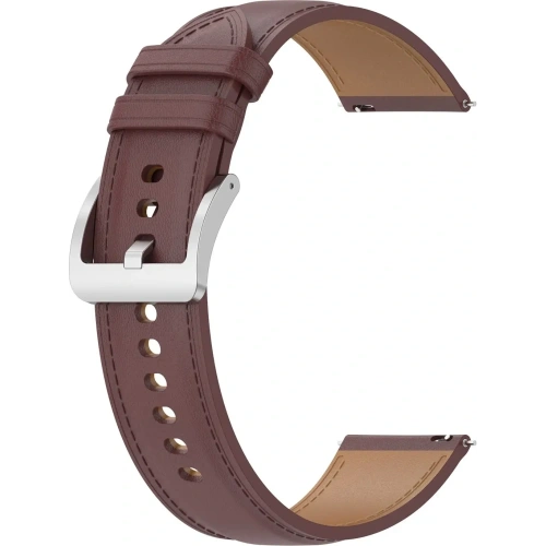 Pasek Bizon Strap Watch Casual do Samsung Galaxy Watch FE/7/6/6 Classic/5/5Pro/4/4 Classic ciemnobrązowy