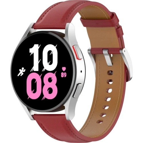 Pasek Bizon Strap Watch Casual do Samsung Galaxy Watch FE/7/6/6 Classic/5/5Pro/4/4 Classic czerwony