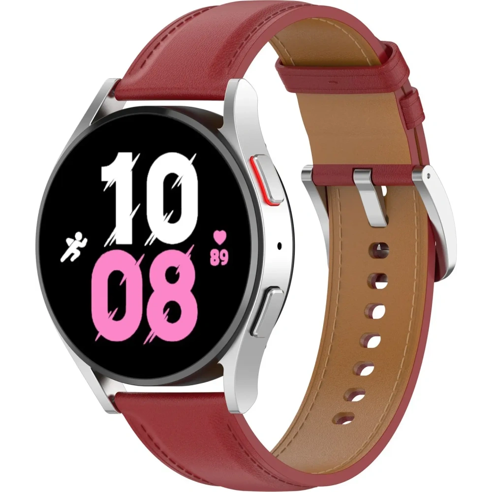 Wholesale Bizon Strap Watch Casual Samsung Galaxy Watch FE/7/6/6 Classic/5/5Pro/4/4 Classic red - BIZ5715 - {ean13} - Hurt