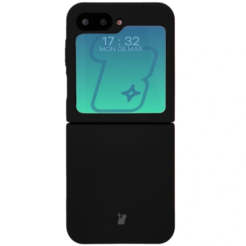 Silikonowe etui Bizon Soft Case do Samsung Galaxy Z Flip6 / 7 FE czarne
