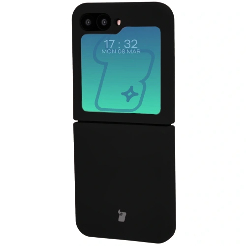 Silikonowe etui Bizon Soft Case do Samsung Galaxy Z Flip6 / 7 FE czarne